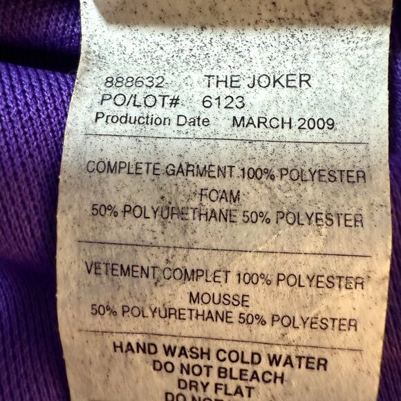 Rubie's Costume Co Men's The Joker One Size fits most Costume - READ - Picture 12 of 15